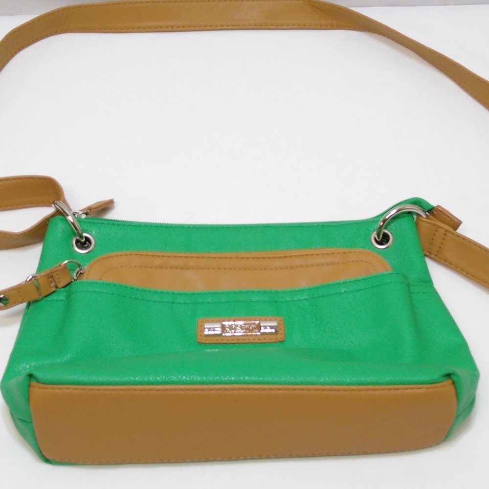 Rosetti Gilda Triple Play Mini Style Shoulder or Crossbody Bag Faux Leather